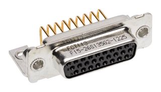 MOLEX / FCT 173113-0158 D Sub Connector, High Density, Receptacle, 173113 Series, 44 Contacts, DB, Solder