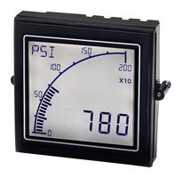 TRUMETER APM-PROC-APO Process Meter, 0 to 10 V, 0 to 50 mA Inputs, 4 Digits and Graph, 12 to 24V, Positive LCD, APM Series