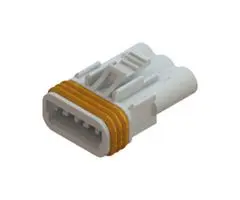MULTICOMP PRO MP013600 Connector Housing, White, MP-572 IP67, Receptacle, 3 Ways, 5.8 mm