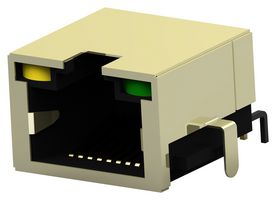 TE CONNECTIVITY 2041411-1 Modular Connector, RJ45 Jack, 1 x 1 (Port), 8P8C, Cat3, Through Hole Mount