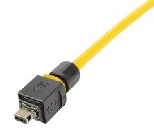 HARTING 09511210002 Modular Connector, IX Type B Plug, 1 x 1 (Port), 10P10C, IP65, IP67, Cable Mount
