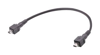 HARTING 33483434806050 以太网线缆, Cat6a, IX A型插头至IX A型插头, 黑色, 5 m, 16.4 ft