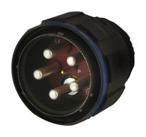 AMPHENOL SOCAPEX TV06RW17E6P Circular Connector, TV Series, MIL-DTL-38999 Series III, Straight Plug, 6 Contacts, Crimp Pin