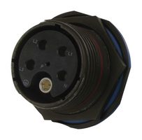 AMPHENOL SOCAPEX TV07ZN17E6SA Circular Connector, TV Series, MIL-DTL-38999 Series III, Jam Nut Receptacle, 6 Contacts