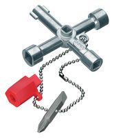 KNIPEX 00 11 03 控制柜钥匙,76 mm长,5 mm、6 mm和 8 mm容量