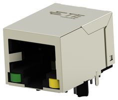 TE CONNECTIVITY 2337992-8 模块连接器, RJ45 插座, 1 x 1 (端口), 8P8C, Cat5e, 通孔安装