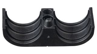 PANDUIT CLC100X2S8TL370 Fastener, 2-Position, 1", Corrugated Loom Clamp, Nylon 6.6 (Polyamide 6.6), Black, 72 mm, 28 mm