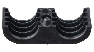 PANDUIT CLC75X2S8TL370 紧固件, 2路，3/4", 波纹织机夹, 尼龙6.6 (聚酰胺 6.6), 黑色, 72 mm, 28 mm