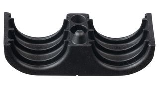 PANDUIT CLC88X2S8TL370 Fastener, 2-Position, 7/8", Corrugated Loom Clamp, Nylon 6.6 (Polyamide 6.6), Black, 75 mm, 28 mm