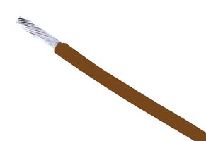 BELDEN 83005 001100 Wire, Hook Up, Hi Temp, PTFE, Brown, 22 AWG, 7 x 30AWG, 100 ft