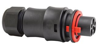 MULTICOMP PRO MP011926 Circular Connector, M25, Standard Circular Connector, Cable Mount Plug, 3 Contacts, Screw Pin