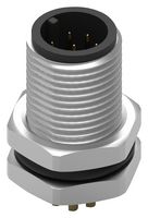 WURTH ELEKTRONIK 643150100308 Sensor Connector, WR-CIRC Series, M12, Male, 8 Positions, Solder Pin, Straight Panel Mount