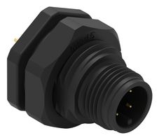 WURTH ELEKTRONIK 643210100404 传感器连接器, WR-CIRC Series, M12, 公, 4路, PCB插头, 直形面板安装