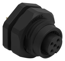 WURTH ELEKTRONIK 643220100405 Sensor Connector, WR-CIRC Series, M12, Female, 5 Positions, PCB Socket, Straight Panel Mount