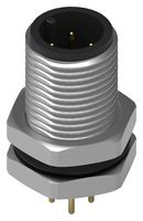 WURTH ELEKTRONIK 643250100304 Sensor Connector, WR-CIRC Series, M12, Male, 4 Positions, PCB Pin, Straight Panel Mount