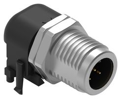 WURTH ELEKTRONIK 643270100305 Sensor Connector, WR-CIRC Series, M12, Male, 5 Positions, PCB Pin, Right Angle Panel Mount