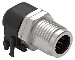WURTH ELEKTRONIK 643270100308 Sensor Connector, WR-CIRC Series, M12, Male, 8 Positions, PCB Pin, Right Angle Panel Mount