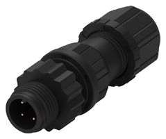 WURTH ELEKTRONIK 643711100004 Sensor Connector, WR-CIRC Series, M12, Male, 4 Positions, Solder Pin, Straight Cable Mount
