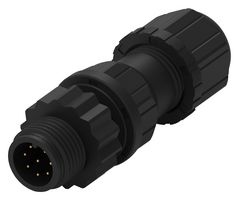 WURTH ELEKTRONIK 643711100008 Sensor Connector, WR-CIRC Series, M12, Male, 8 Positions, Solder Pin, Straight Cable Mount