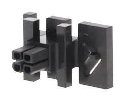 MOLEX 44133-0408 连接器外壳, 黑色, Micro-Fit 3.0 BMI 44133 Series, 插座, 4 路, 3 mm