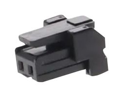 MOLEX 505570-0201 连接器外壳, 黑色, Micro-Lock Plus 505570 Series, 插座, 2 路, 2 mm, Molex Micro-Lock Plus 505572系列母压接端子