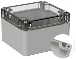 MULTICOMP PRO MP011539 塑料机壳, 多用途, 聚碳酸酯, 55 mm, 80 mm, 82 mm, IP66