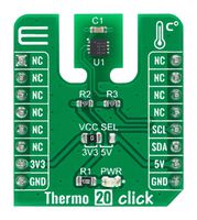 MIKROELEKTRONIKA MIKROE-4316 Add-On Board, Thermo 20 Click, MikroBUS Compatible Development Boards