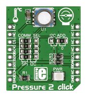 MIKROELEKTRONIKA MIKROE-1880 Add-On Board, Pressure 2 Click, MikroBUS Compatible Development Boards