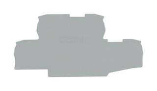 WAGO 2002-2791 Accessory, Grey, TOPJOB S Double Decker Terminal Blocks - 2002 Series, End and Intermediate Plate