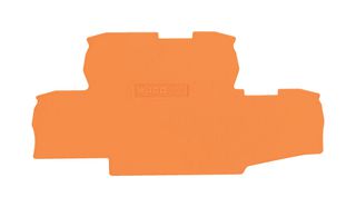 WAGO 2002-2792 Accessory, Orange, TOPJOB S Double Decker Terminal Blocks - 2002 Series, End and Intermediate Plate
