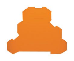 WAGO 2002-3292 Accessory, Orange, Wago TOPJOB S 2002 Series Snap-On Mount Terminal Blocks