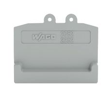 WAGO 2052-391 Accessory, Grey, Wago TOPJOB S 2052 Series Snap-On Mount Terminal Blocks, End Plate
