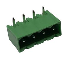 THERMODATA COMPONENTS TC47 508HR 04 端子块, 针座, 5.08 mm, 4 路, 15 A, 300 V, 通孔直角