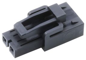 MOLEX 215913-1002 Connector Housing, Black, Mini-Fit Max 215913 Series, Receptacle, 2 Ways, 4.2 mm