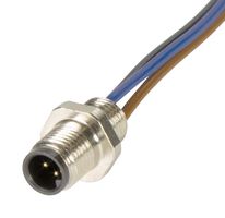 HARTING 21470000000 传感器电缆, 编码A, M5 插头, 自由线端, 3路, 200 mm, 7.9 "