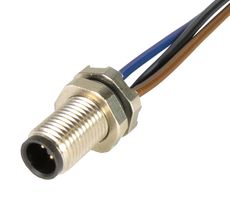 HARTING 21470000002 Sensor Cable, A Coded, M5 Plug, Free End, 3 Positions, 200 mm, 7.9 "