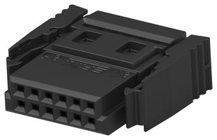 ERNI - TE CONNECTIVITY 214345-E IDC连接器, IDC插座, 母, 1.27 mm, 2排, 12 触点, 电缆安装