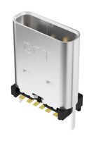 GCT USB4175-GF-0230-C USB Connector, USB Type C, Receptacle, 6 Ways, Surface Mount, Through Hole Mount, Vertical