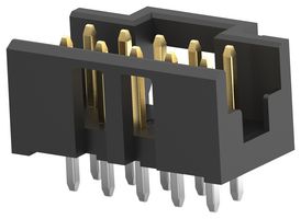 TE CONNECTIVITY 2MM-HSP-D05-VT-02-H-TB 引脚针座, 板至板, 线至板, 2 mm, 2 排, 10 触点, 通孔直型, 2MM-HSP Series