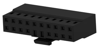 TE CONNECTIVITY 2MM-RCP-D10-BX 连接器外壳, 2MM-RCP Series, 插座, 20 路, 2 mm, AMPMODU 2mm系列28-24AWG 2316113和30-28AWG 2316114插座触点