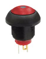 MULTICOMP PRO MPP12-6B203MM1CAS05L05 按钮开关, 超小型,密封, MP Pushbutton Switches Round-Flat, 13.6 mm, SPST, 关-(开), 圆形扁平, 红色
