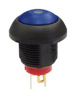 MULTICOMP PRO MPP12-6B207MM1CAS05L05 Pushbutton Switch, Yellow-Illuminated, MP Pushbutton Switches Round-Flat, 13.6 mm, SPST, Off-(On)
