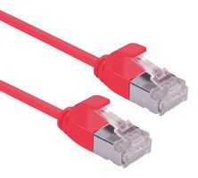 ROLINE 21.15.3317 以太网线缆, Cat6a, RJ45插头至RJ45插头, FUTP (金属箔无屏蔽双绞线), 红色, 5 m, 16.4 ft