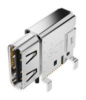 GCT USB4200-03-A 连接器, USB, USB C, USB 3.2, 插座, 24 路, 表面安装, 直角型