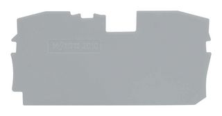 WAGO 2010-1291 Accessory, Grey, TOPJOB S 2 Conductor 35mm DIN Rail Terminal Blocks - 2010 Series