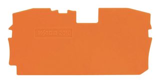 WAGO 2010-1292 Accessory, Orange, TOPJOB S 2 Conductor 35mm DIN Rail Terminal Blocks - 2010 Series