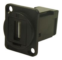 CLIFF ELECTRONIC COMPONENTS CP30254 USB适配器, 黑色塑料, CSK, R/A, USB A 插座, USB A 插座, USB 2.0, FT Series, 铜合金