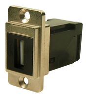 CLIFF ELECTRONIC COMPONENTS CP30754M USB适配器, 金属, CSK, R/A, USB A 插座, USB A 插座, USB 2.0, Dualslim Feedthrough Series, 铜合金