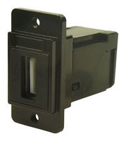 CLIFF ELECTRONIC COMPONENTS CP30754MB3 USB适配器, 黑色金属, M3, R/A, USB A 插座, USB A 插座, USB 2.0, Dualslim Feedthrough Series, 铜合金