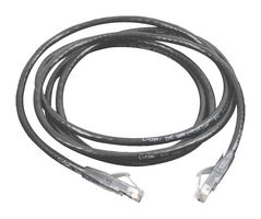 L-COM TRD695BLK-7 以太网线缆, Cat6, RJ45插头至RJ45插头, UTP (非屏蔽双绞线), 黑色, 2.1 m, 7 ft